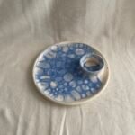 Blue dipping bowl