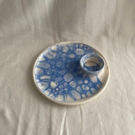 Blue dipping bowl