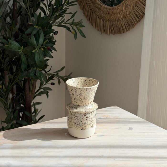 IMG_0502 طقم V60 بني منقط - الصورة 1